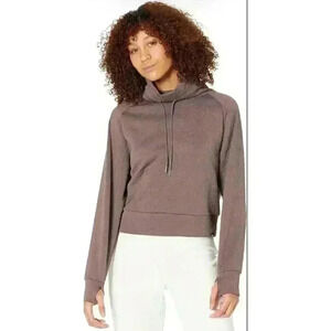 Juicy Couture Purple Taupe Textured Sweatshirt Women's Size L Large